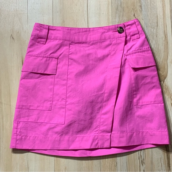 Women's High-Rise Cargo Mini Skirt Future Collective Pink Size 00 - Picture 2 of 7